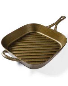 Wanda June Home By Miranda Lambert 11 Inch Cast Iron Pre-Seasoned Square Grill Pan in Bronze